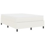 vidaXL Lit à ressorts avec matelas crème 160x200 cm tissu corduroy