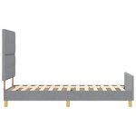 Cadre de lit vidaXL Gris clair Bois d'ingénierie 100 x 200 cm Résistant