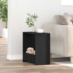 Table d'appoint vidaXL en chêne noir 50x26x50 cm en bois d'ingénierie