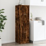 vidaXL Armoire d'apothicaire chêne fumé 40x41x144 5 cm bois ingénierie