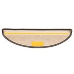 vidaXL Tapis d'escalier autocollants aspect sisal 15 Pièces 56x17x3 cm