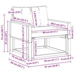 vidaXL Ensemble de canapés d'extérieur