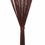 vidaXL Rideau en fils 2 Pièces 100 x 250 cm Marron