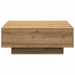 vidaXL Table basse Chêne artisanal 80x80x31 cm Bois d'ingénierie