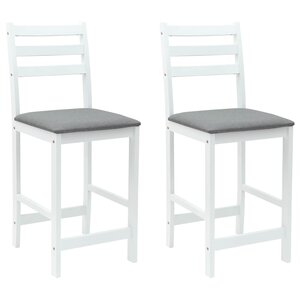 vidaXL Chaises de salle à manger 2 Pièces Blanc 40 x 47 5 x 99 5 cm