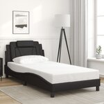 vidaXL Cadre de lit sans matelas noir 100x200 cm similicuir