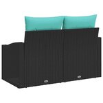 vidaXL Canapé de jardin Gris 123 x 62 x 69 cm polyrotin