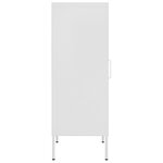 vidaXL Armoire de rangement Blanc 42 5x35x101 5 cm Acier