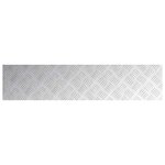 vidaXL Plaques à damier 2 Pièces Argent 90 x 20 cm Aluminium