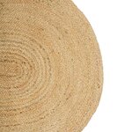 vidaXL Tapis de surface ovale Naturel 100 x 152 cm Jute