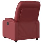 vidaXL Fauteuil de massage inclinable Rouge bordeaux Similicuir