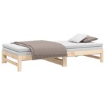 vidaXL Lit coulissant 2x(100x200) cm Bois de pin massif