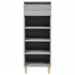 vidaXL Armoire à chaussures Sonoma gris 40x36x105 cm Bois d'ingénierie