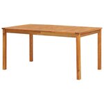 vidaXL Ensemble à manger d'extérieur 5 Pièces et coussins Acacia solide