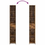 vidaXL Armoire de salle de bain Chêne fumé 30 x 33 x 190 cm