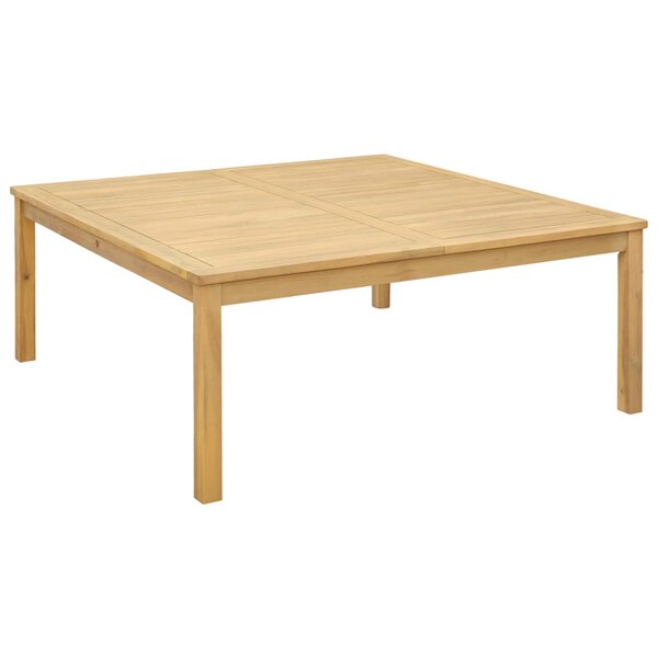 vidaXL Table basse Acacia clair 110 x 110 x 45 cm Bois d'Acacia Massif
