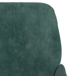 vidaXL Banc Vert foncé 108x79x79 cm Velours