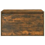 Banc banquette d'entrée 80 x 40 x 45 cm chêne fumé bois d'ingénierie 02_0010772