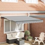 vidaXL Cadre d'auvent Anthracite et blanc 300 x 250 cm