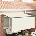 vidaXL Auvent Rétractable Crème 300 x 200 cm Polyester et Aluminium