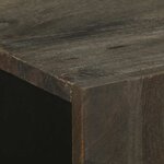 vidaXL Buffet noir 60x33x75 cm bois massif de manguier