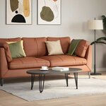 vidaXL Pieds en épingle à cheveux pour table basse 4 pièces Noir 30 cm Acier massif