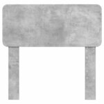 vidaXL Tête de lit Gris béton 100 cm Bois d'ingénierie