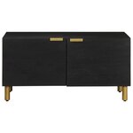 vidaXL Table basse Noir 80x50x40 cm Bois d'ingénierie