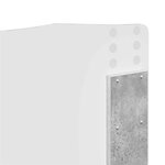 vidaXL Tête de lit Gris béton 135 cm Bois d'ingénierie