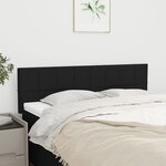 vidaXL Têtes de lit 2 Pièces Noir 72x5x78/88 cm Tissu
