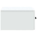 vidaXL Table d'appoint murale Blanc 59 x 34 5 x 17 cm