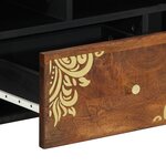 vidaXL Meuble TV 100x33x46 cm en bois massif de manguier
