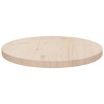 vidaXL Dessus de table Ø40x2 5 cm Bois de pin massif