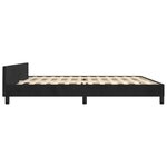 vidaXL Cadre de lit sans matelas noir 200x200 cm velours
