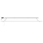 vidaXL Auvent manuel rétractable avec LED anthracite blanc 500x300 cm