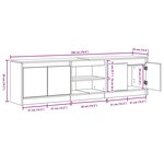 vidaXL Unites TV 2 Pièces Marron 180 x 34 x 50 cm Bois d'ingénierie