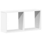 vidaXL Armoire murale 60x16x30 cm blanc bois d'ingénierie