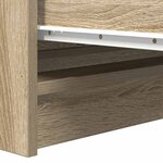 vidaXL Buffet chêne sonoma 80x35x76 cm bois d'ingénierie