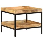 vidaXL Table d'appoint Marron 55 x 55 x 45 cm bois de manguier massif