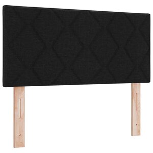 vidaXL Tête de lit avec des lumières à LED Réglable Noir 90 cm tissu
