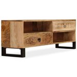 vidaXL Meuble TV Bois massif de manguier 120 x 30 x 40 cm