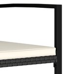 Vidaxl ensemble de salle à manger de jardin 5 pièces résine tressée noir