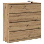 vidaXL Buffet chêne artisanal 100x35x99 cm bois d'ingénierie