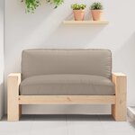 vidaXL Coussin de palette pour siège Taupe 120x80x12 cm en tissu Oxford