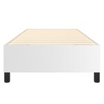 vidaXL Cadre de lit à ressorts blanc 90x200 cm similicuir