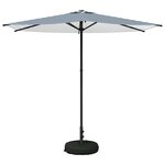 vidaXL Parasol de jardin avec base 270 x 270 cm Polyester