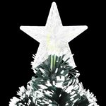 vidaXL Arbre de Noël pré-éclairé avec support 240 cm fibre optique