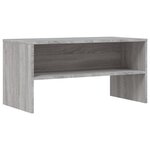 vidaXL Meuble TV sonoma gris 80x40x40 cm bois d'ingénierie