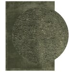vidaXL Tapis HUARTE à poils courts doux lavable vert forêt 240x340 cm