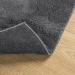 vidaXL Tapis HUARTE à poils courts doux lavable anthracite 160x160 cm